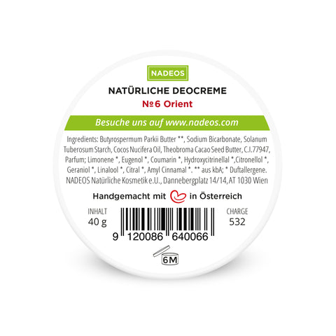 NADEOS NADEOS Natürliche Deocreme Orient 40g