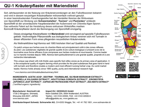 Kenrico QU-1 Kräuterpflaster mit Mariendistel